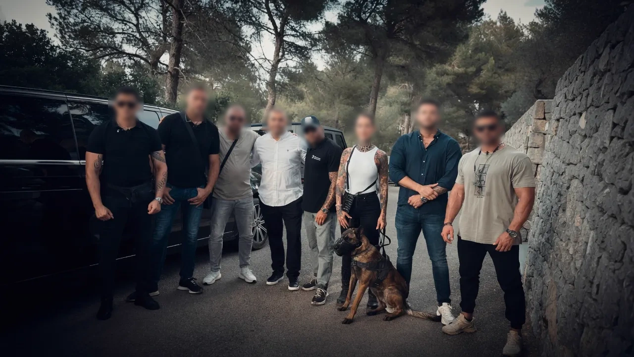 Protection team with K9 unit — Ibiza