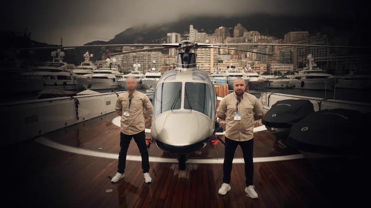 Helipad detail — Monaco marina