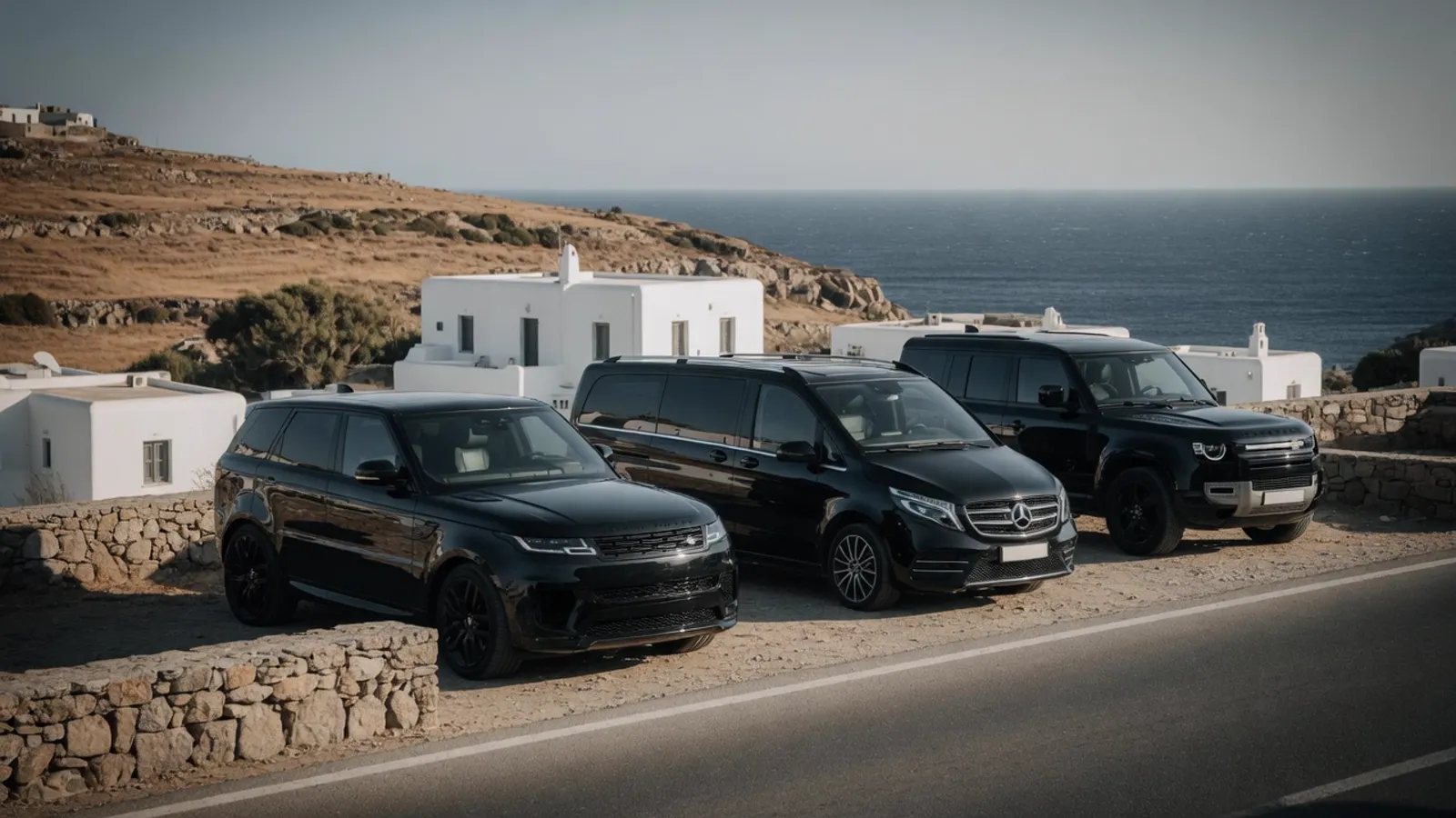Close protection convoy — Mykonos, GR